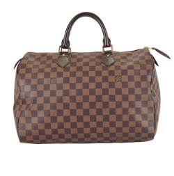 Speedy 35, Canvas, Damier Ebene, DU3009, 3*